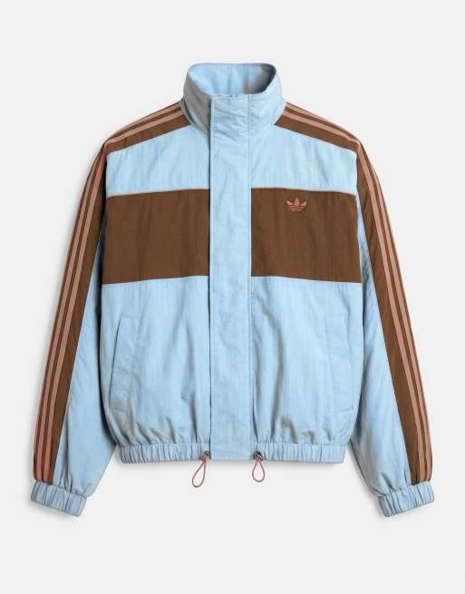 adidas Originals x ASOS oversized track jacket in blue color block