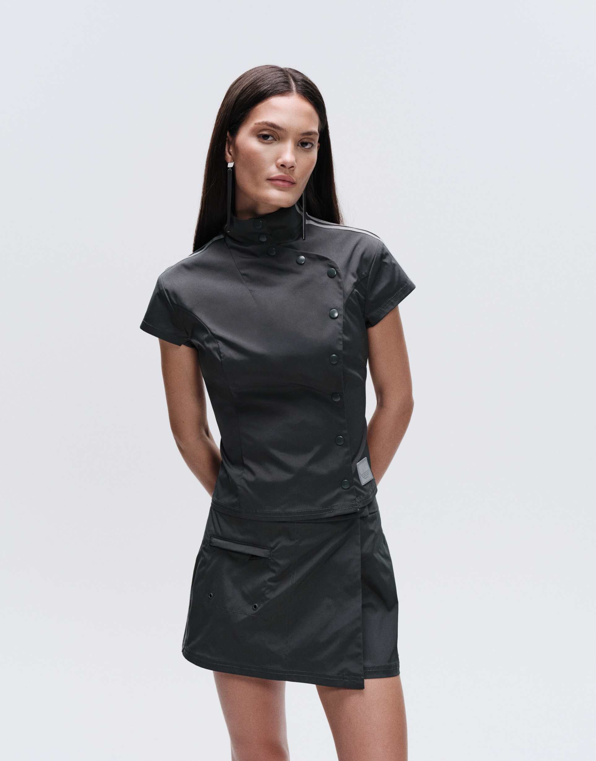 adidas originals x asos regular fit mini skirt in gray