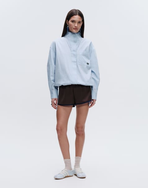 adidas Originals x ASOS - Short de course à 3 bandes - Marron - view 1