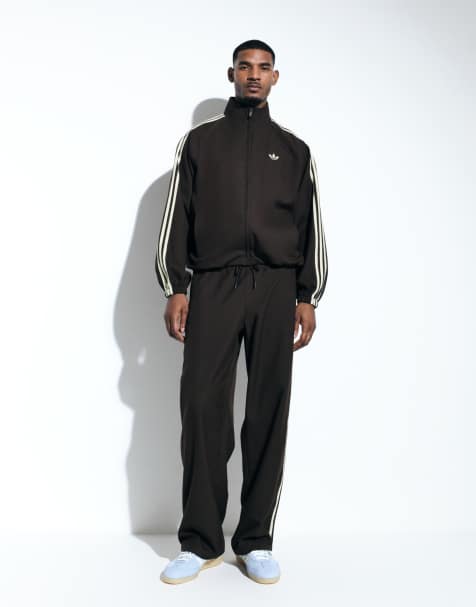 adidas Originals x ASOS skräddarsydd träningsjacka i brunt - view 1