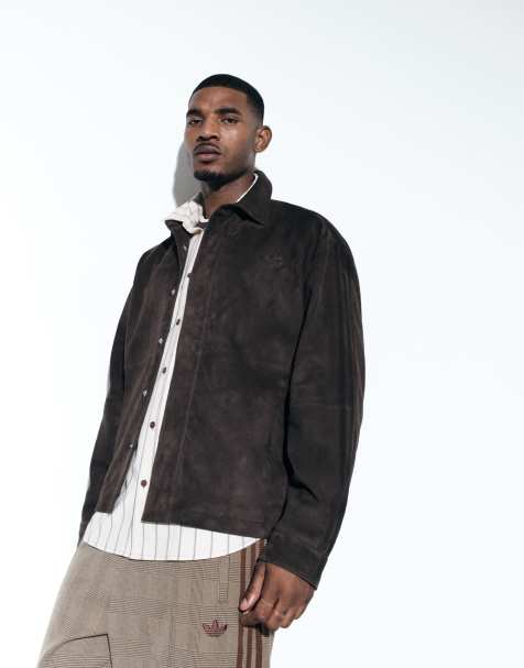 adidas Originals x ASOS - Sobrecamisa de ante marrón - view 1