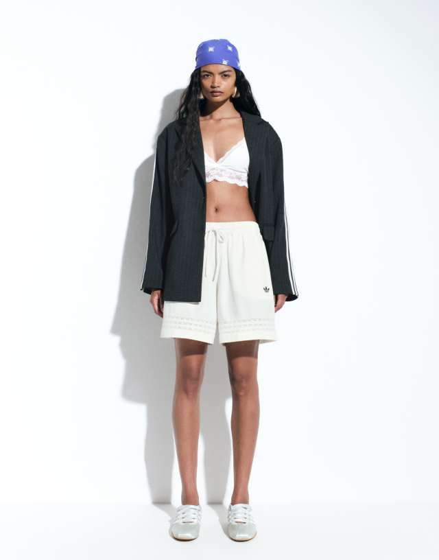 adidas Originals x ASOS jersey blazer with cinched waist in