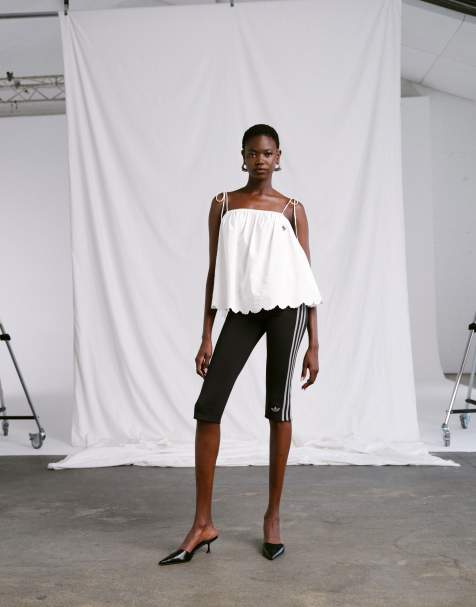 adidas Originals x ASOS – Svarta capribyxor - view 1