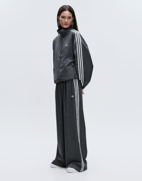adidas Originals x ASOS – Szary dresowy zestaw w prążki - view 1