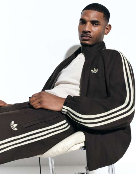adidas Originals x ASOS tailored joggers in brown - view 1