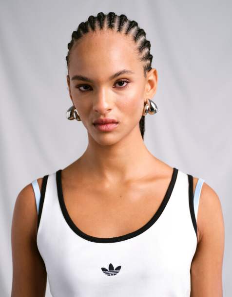 adidas Originals x ASOS – Trägertop in Weiß - view 1