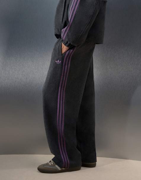 adidas Originals x ASOS Trainingshose aus grauem Wollmix im Fischgrätmuster - view 1