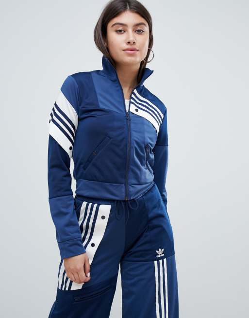 adidas Originals X Danielle Cathari – Blå, dekonstruerad träningstopp