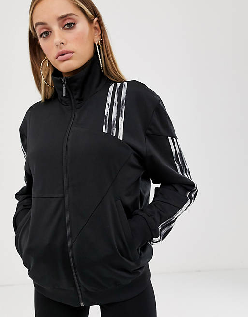 adidas Originals x Danielle Cathari deconstructed Firebird track jacket in  black