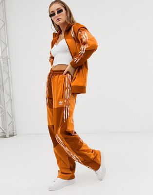 adidas originals firebird track top orange