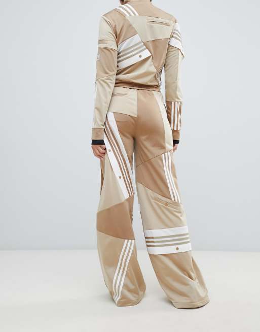 adidas Originals X Danielle Cathari Deconstructed Track Pants In Beige Khaki