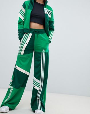 adidas originals x danielle cathari deconstructed track pants in green