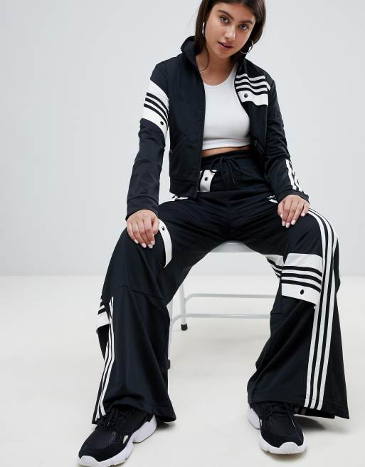 Adidas originals x danielle cathari 2025 deconstructed track top in black