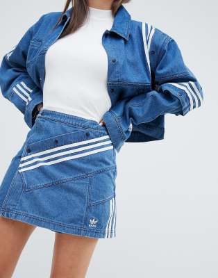 adidas danielle cathari denim skirt