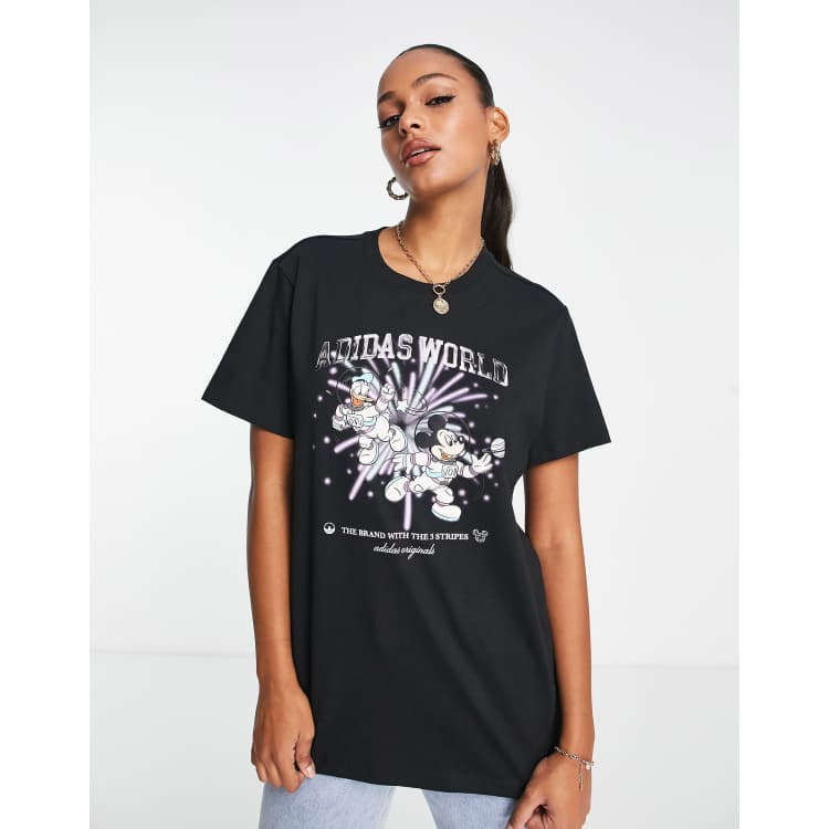 【Adidas】Originals x Disney OVERSIZED T SHIRTS Tシャツ adidas 20th Century Fox Disney Tee Oversized - Beige | Free