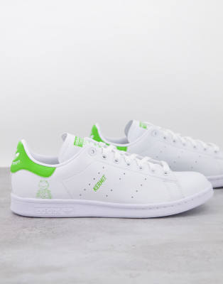 Adidas Originals x Disney Stan Smith sneakers with Kermit the Frog print in white