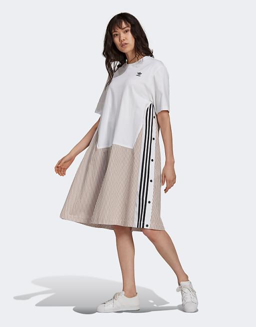 adidas Originals x Dry Clean Only jersey t-shirt dress with ... adidas Originals x Dry Clean Only jersey t-shirt dress with ...