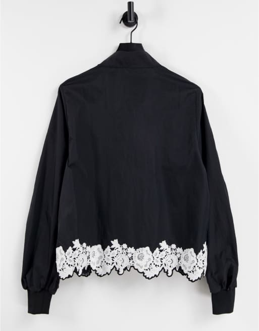 adidas Originals x Dry Clean Only logo sweatshirt with satin