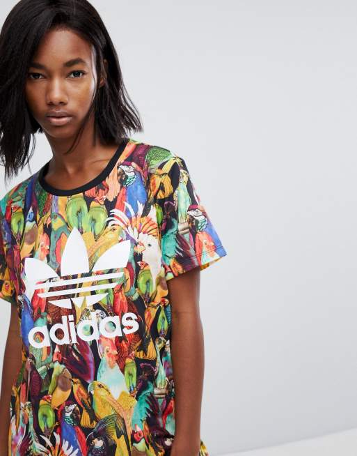 Adidas store parrot shirt