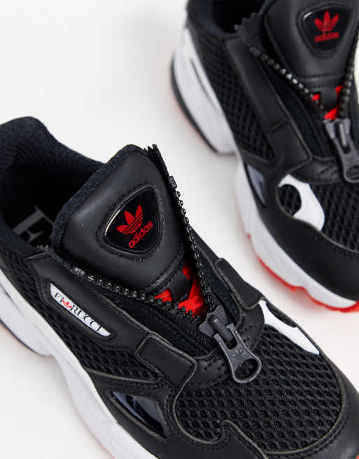 Adidas originals falcon negras rojas sale