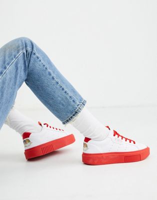 adidas sleek super shoes red