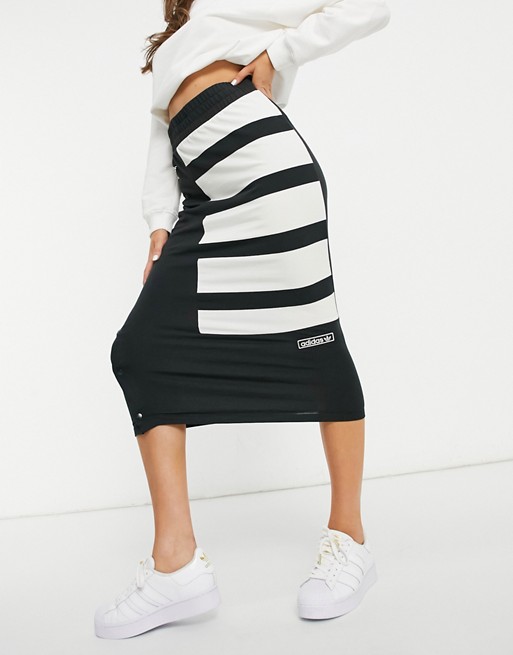 adidas Originals x Girls are Awesome midi skirt in black