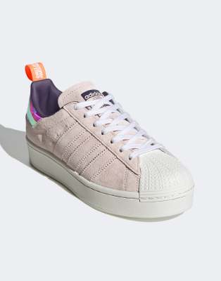 Adidas Originals x Girls are Awesome - Superstar - Sneakers blu navy e rosa