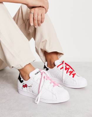 adidas Originals x Hello Kitty Super star sneakers in white