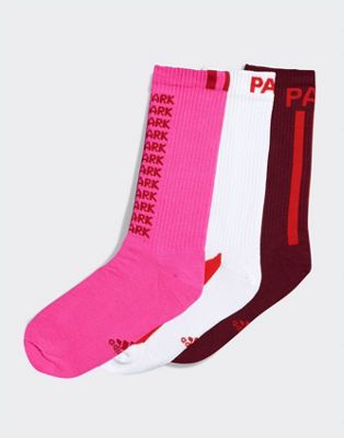 adidas Originals x IVY PARK 3 pack socks in multi