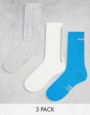 adidas Originals x IVY PARK 3 pack socks in multi