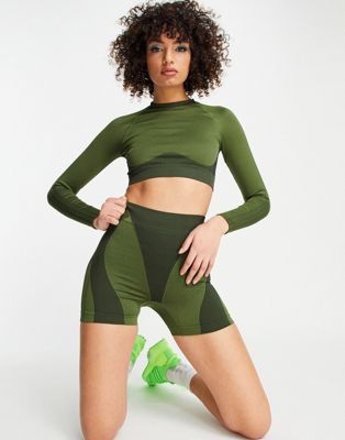 adidas Originals x IVY PARK booty shorts in green