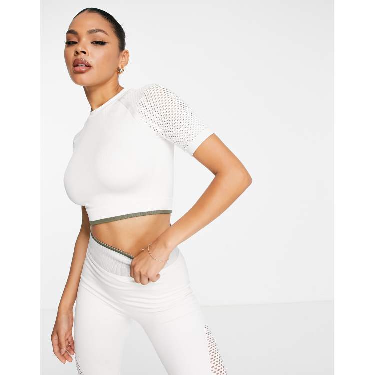 adidas Originals x IVY PARK knit crop top in off white ASOS