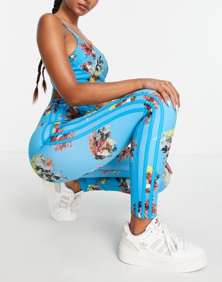 adidas Originals x IVY PARK printed leggings in blue