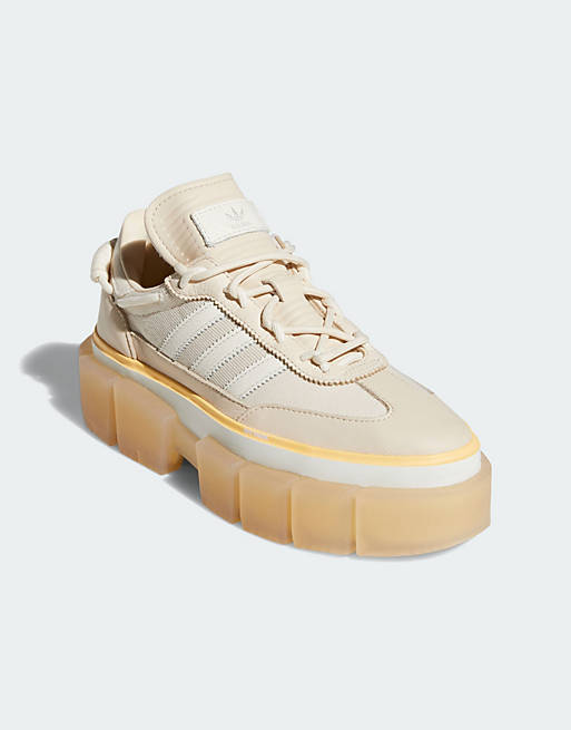 adidas Originals x IVY PARK Super Sleek trainers in white with gum sole