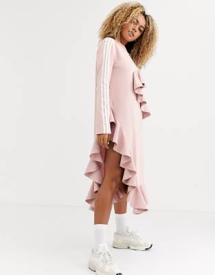 adidas j koo ruffle dress