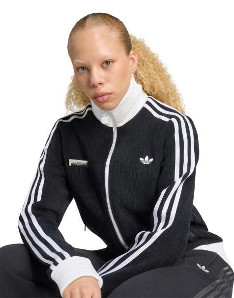 adidas Originals x Jennie classic fan track top in black - view 1