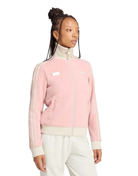 adidas Originals x Jennie classic fan track top in rose pink - view 1