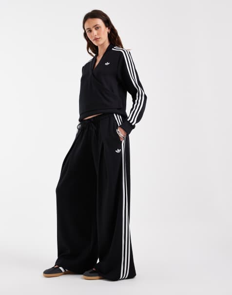 adidas Originals x Jennie pleated track pants in black - view 1