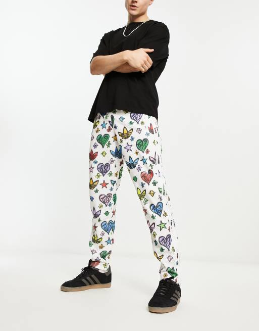 adidas Originals x Jeremy Scott Rally track pants in black