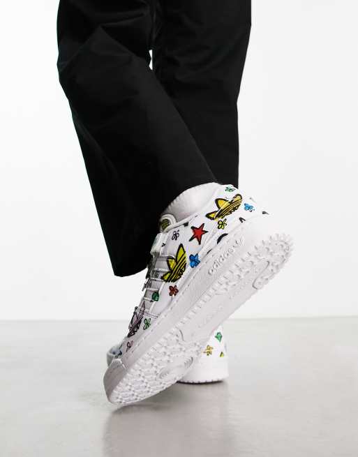 Ídolo técnico Escribe email adidas Originals x Jeremy Scott Forum 84 Low sneakers in all over print |  ASOS