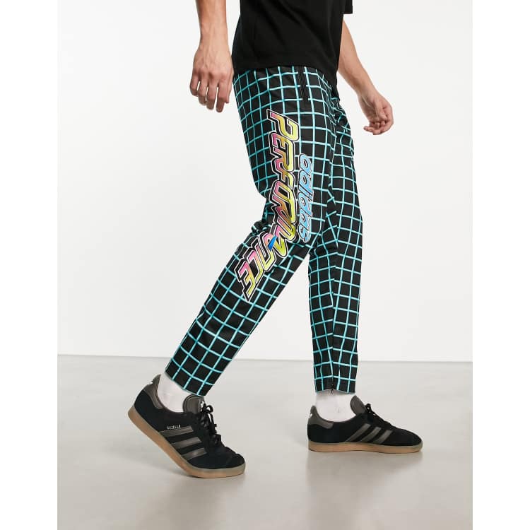 azafata sobrina Buque de guerra adidas Originals x Jeremy Scott Rally track pants in black | ASOS