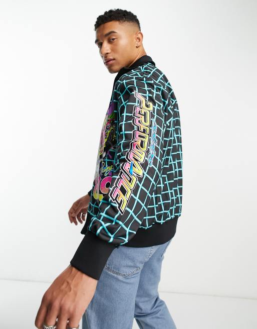 adidas Originals x Jeremy Scott Rally track top in black and multi