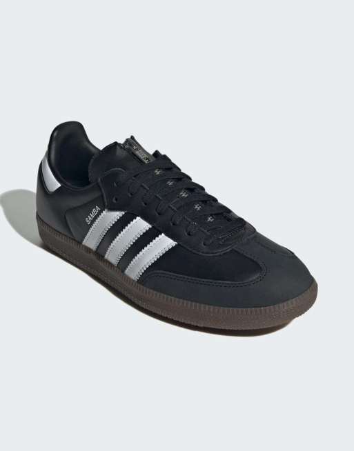 adidas Originals x Jeremy Scott - Samba OG - Sorte sko med hvide detaljer og gummisåler