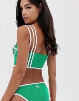adidas swimsuit green