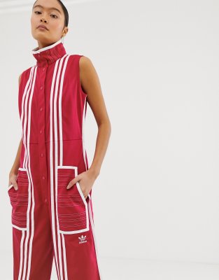 adidas 3 stripe jumpsuit