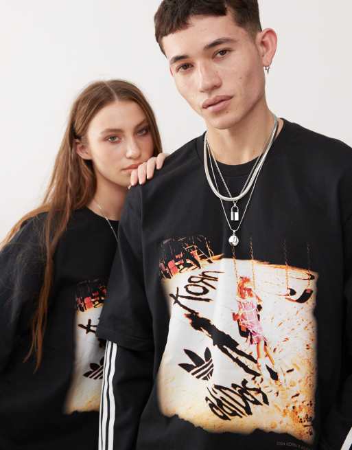 adidas Originals x KoRn oversized long sleeve t-shirt in