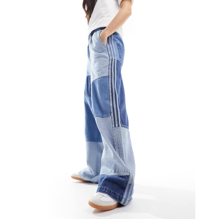 adidas Originals x Ksenia Schnaider patchwork denim jeans | ASOS