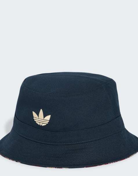 adidas Originals x Liberty London - Sombrero de pescador azul tinta aurora y negro reversible - view 1