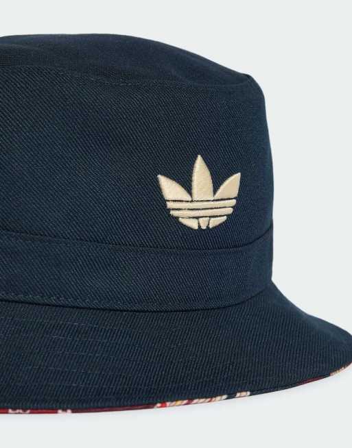 adidas Originals x Liberty London – Wendbarer Anglerhut in Aurora Ink/Schwarz, 3 von 3