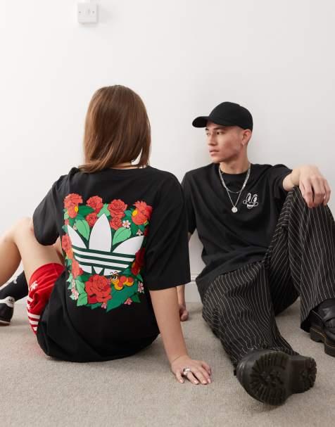adidas Originals x Made By Nelson – Czarny T-shirt - view 1